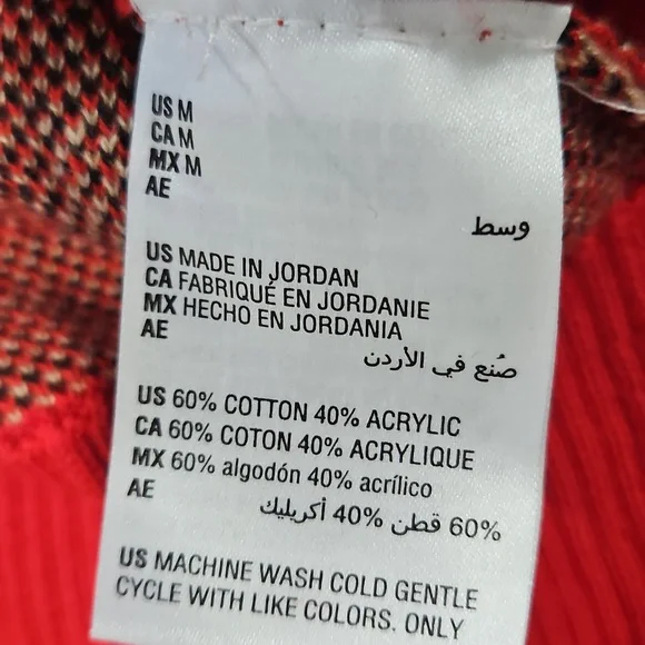 Charter Club Red Leopard Print Sweater - Picture 9 of 12